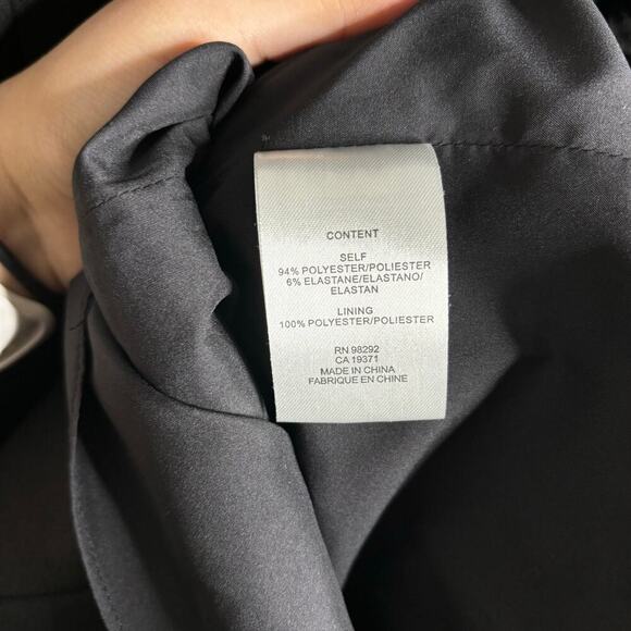 Tibi Sculpted Sleeve Shift Dress Black Size 0 - Picture 8 of 8